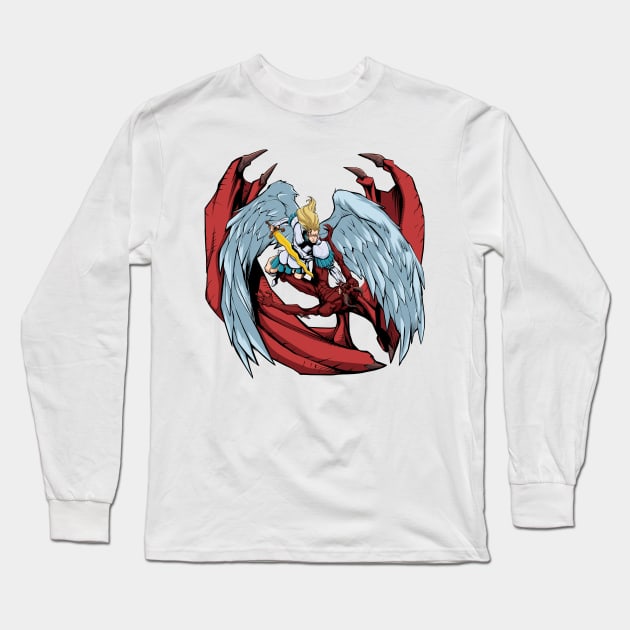 Angel versus Devil Long Sleeve T-Shirt by Malchev